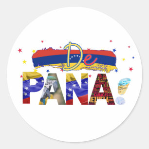 De Pana Venezuela Slang Venezolaanse cultuurliefhe Ronde Sticker