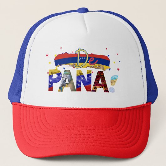 De Pana Venezuela Slang Venezolaanse cultuurliefhe Trucker Pet (Voorkant)