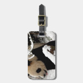 De panda draagt bagagelabel (Voorkant verticaal)