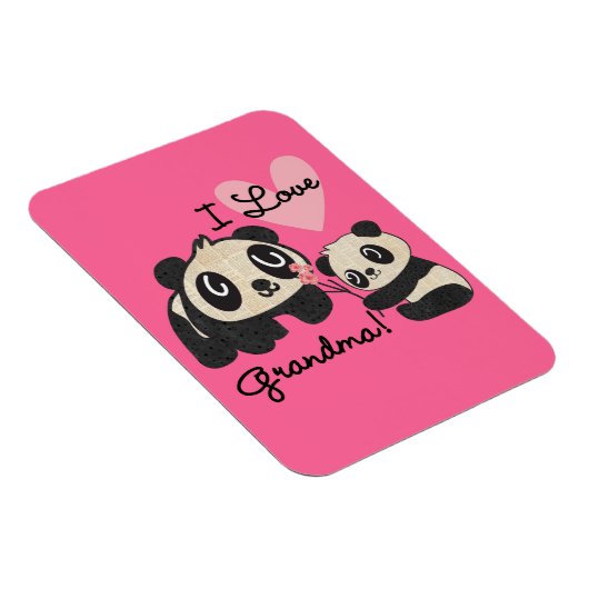 De panda draagt de Oma van de Liefde van I Magneet (Rechterzijde)