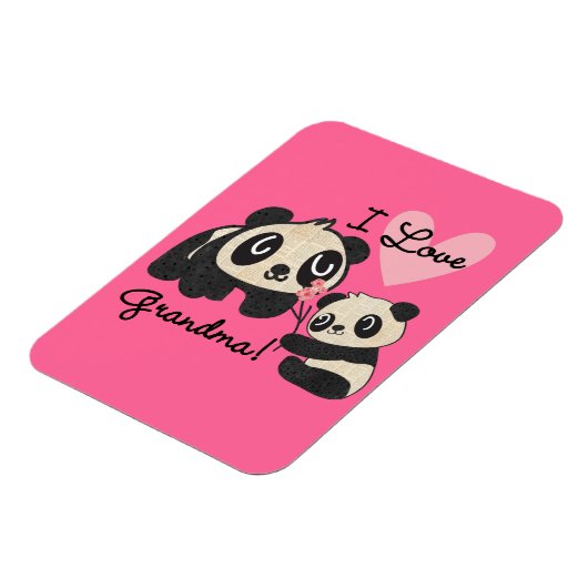 De panda draagt de Oma van de Liefde van I Magneet (Linkerzijde)