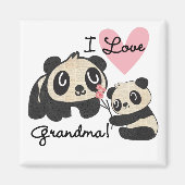 De panda draagt de Oma van de Liefde van I Magneet (Voorkant)
