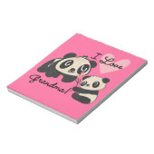 De panda draagt de Oma van de Liefde van I Notitieblok (Linkerzijde)