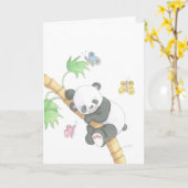 De Panda uit de Chasing the Rainbows-collectie Kaart (Gele Bloem)
