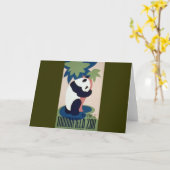 De Panda van de Dierentuin van Brookfield Kaart (Gele Bloem)