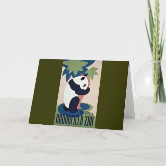 De Panda van de Dierentuin van Brookfield Kaart (Voorkant)