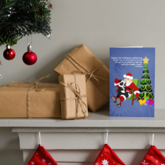De Panda van de kerstman Feestdagen Kaart
