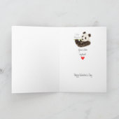 De Panda van de Pret van Cutie Patootie van Feestdagen Kaart (Binnen)