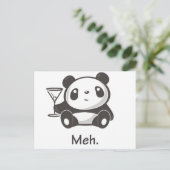 De Panda van Meh Briefkaart (Staand voorkant)