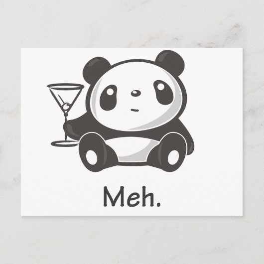 De Panda van Meh Briefkaart (Voorkant)
