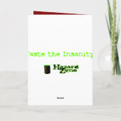 De panda van Noodlot Feestdagen Kaart (Achterkant)