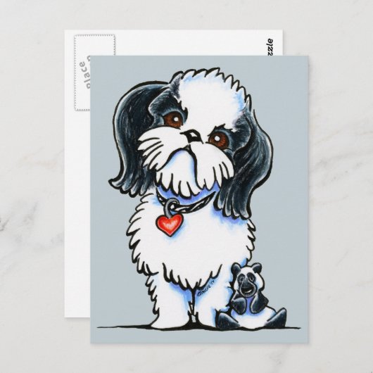 De Panda van Tzu van Shih Briefkaart (Voorkant / Achterkant)