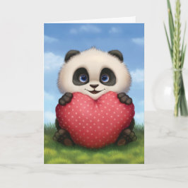 De Panda van Valentijn Feestdagen Kaart