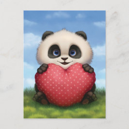 De Panda van Valentijn Feestdagenkaart