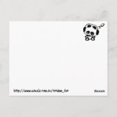 De Panda's van de slaap Briefkaart (Achterkant)