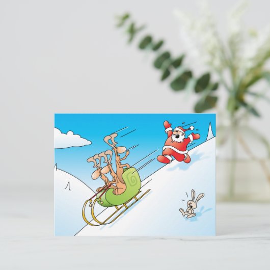 De Paniek van Kerstmis Feestdagenkaart (Staand voorkant)