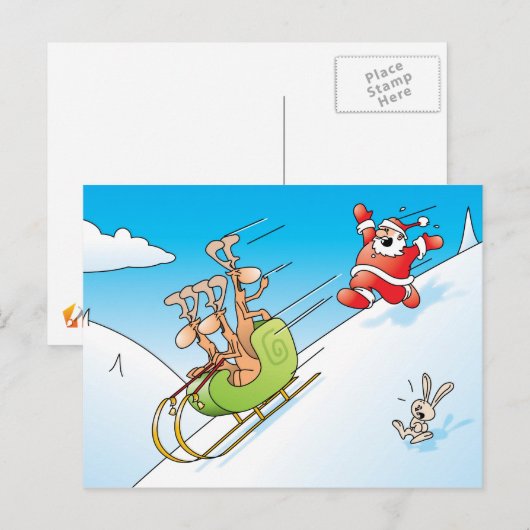 De Paniek van Kerstmis Feestdagenkaart (Voorkant / Achterkant)