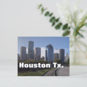 (De Panoramische) Horizon van Houston Texas Briefkaart (Staand voorkant)