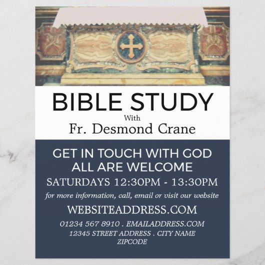 De Pantheon Altar, Rome, Christelijke Bijbelklasse Flyer (Voorkant)