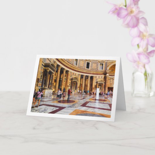 De Pantheon Scène, Rome, Italië Kaart (Orchidee)