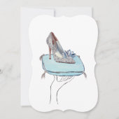 De pantoffel van Cinderella Feestdagenkaart (Voorkant)