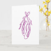 De Pantoffels van het ballet Kaart (Gele Bloem)