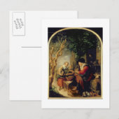 De pantserverkoper, 1650-55 (olie op het paneel) briefkaart (Voorkant / Achterkant)