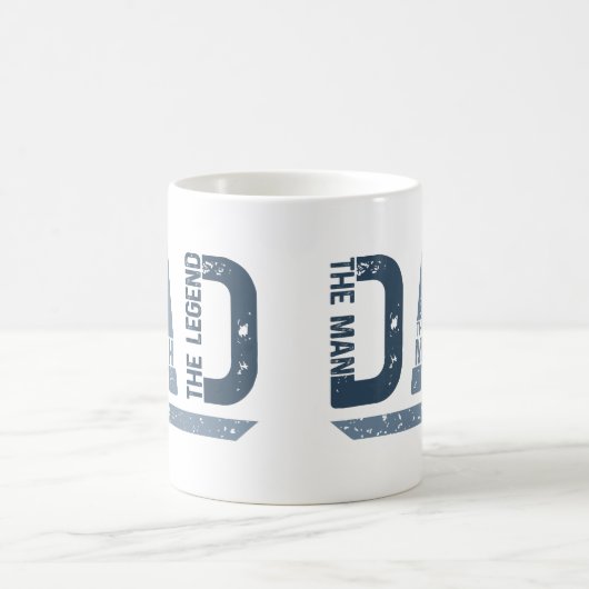 "DE PAPA De Man Met Legende" Vaderdag Cadeau Koffiemok (Center)