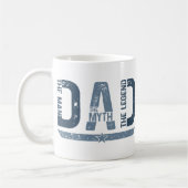 "DE PAPA De Man Met Legende" Vaderdag Geschenk Koffiemok (Links)