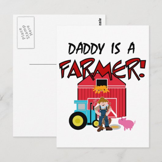 De papa is de T-shirts en de Giften van een Briefkaart (Voorkant / Achterkant)