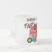 De papa is de T-shirts en de Giften van een Matglas Koffiemok (Voorkant links)
