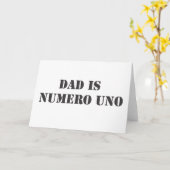 de papa is numerouno kaart (Gele Bloem)