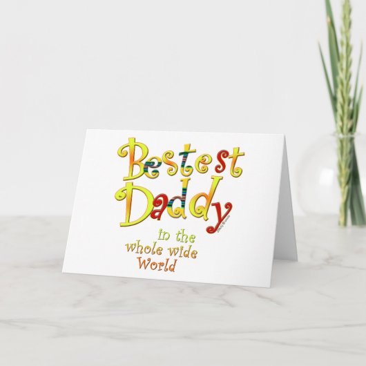 De Papa van Bestest in de gehele brede Wereld Kaart (Voorkant)