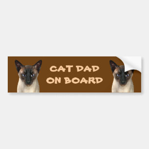 De Papa van de kat aan boord Bumpersticker