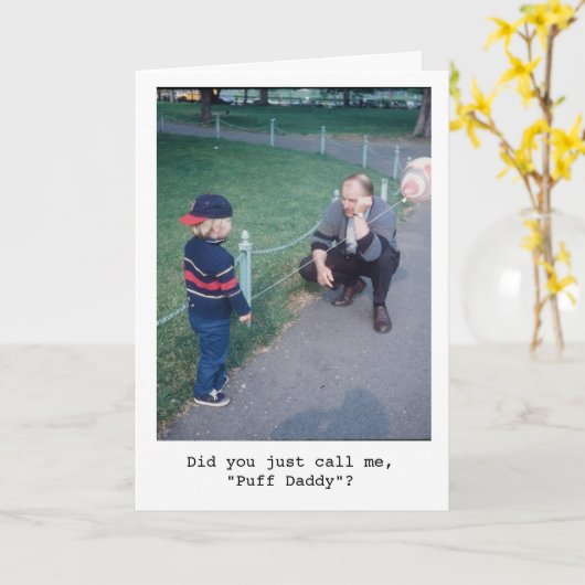 De Papa van de rookwolk Kaart (Gele Bloem)