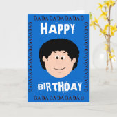 De Papa van de verjaardag (Dochter) Kaart (Gele Bloem)