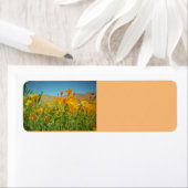 De papaver Etiketten van het Adres van de Terugkee (Insitu)