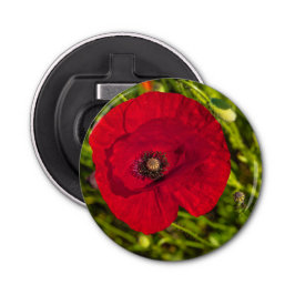 De papaverreeks #2 button flesopener