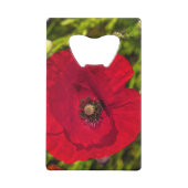 De papaverreeks #2 creditkaart flessenopener (Voorkant)