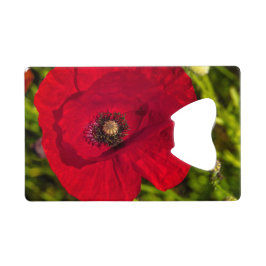 De papaverreeks #2 creditkaart flessenopener