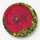 De papaverreeks #2 papieren bordje (Voorkant)