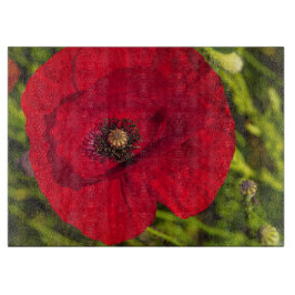 De papaverreeks #2 snijplank