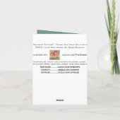 De Papavers van Nouveau (dank u van Beide Nota) Bedankkaart (Achterkant)