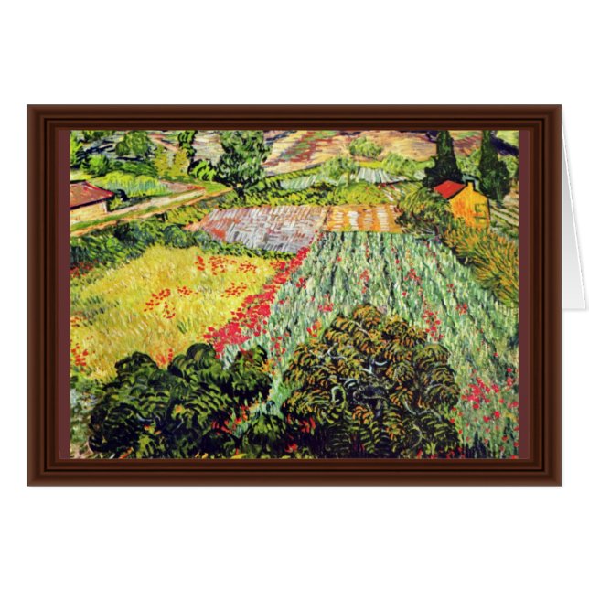 De papavers van Vincent Van Gogh (Voorkant Horizontaal)