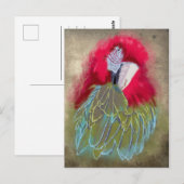 De papegaai - Briefkaart (Voorkant / Achterkant)