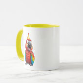 De papegaai is een clown. mok (Voorkant links)