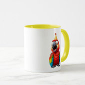 De papegaai is een clown. mok (Voorkant rechts)