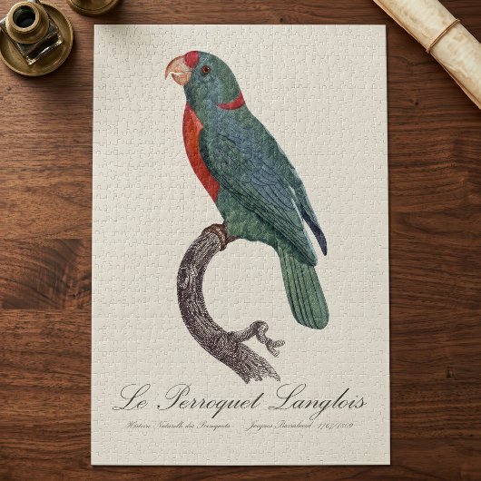 De papegaai Langlois van Jacques Barraband Legpuzzel