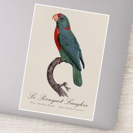 De papegaai Langlois van Jacques Barraband Sticker