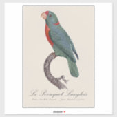 De papegaai Langlois van Jacques Barraband Sticker (Vel)
